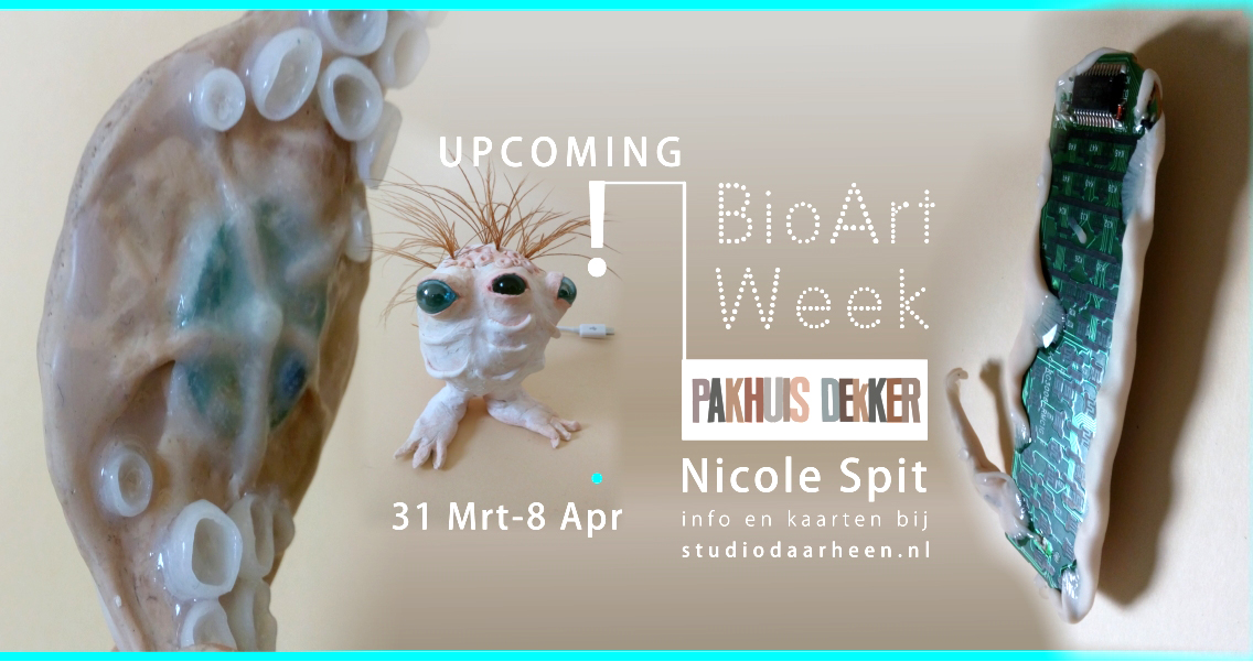 BioArt Week in Pakhuis Dekker door Nicole Spit. Een visie op de toekomst van Biotech op design.